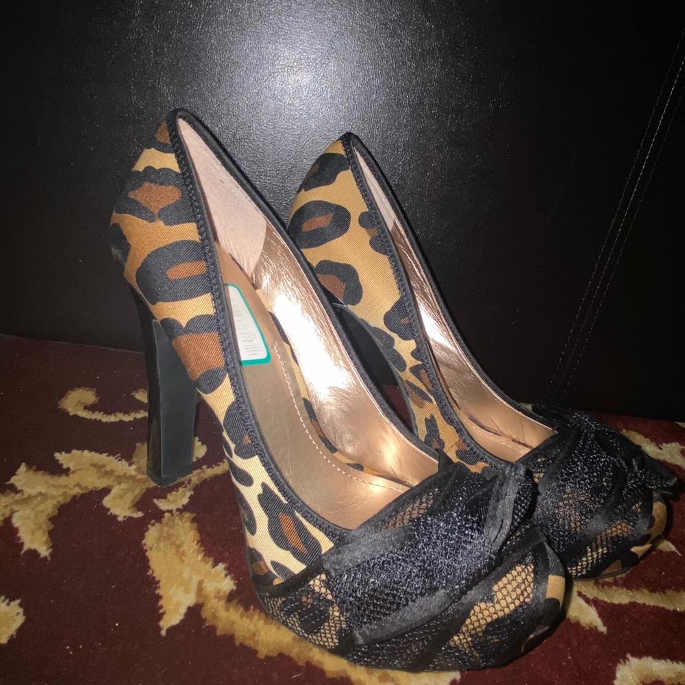 Cheetah styled heels